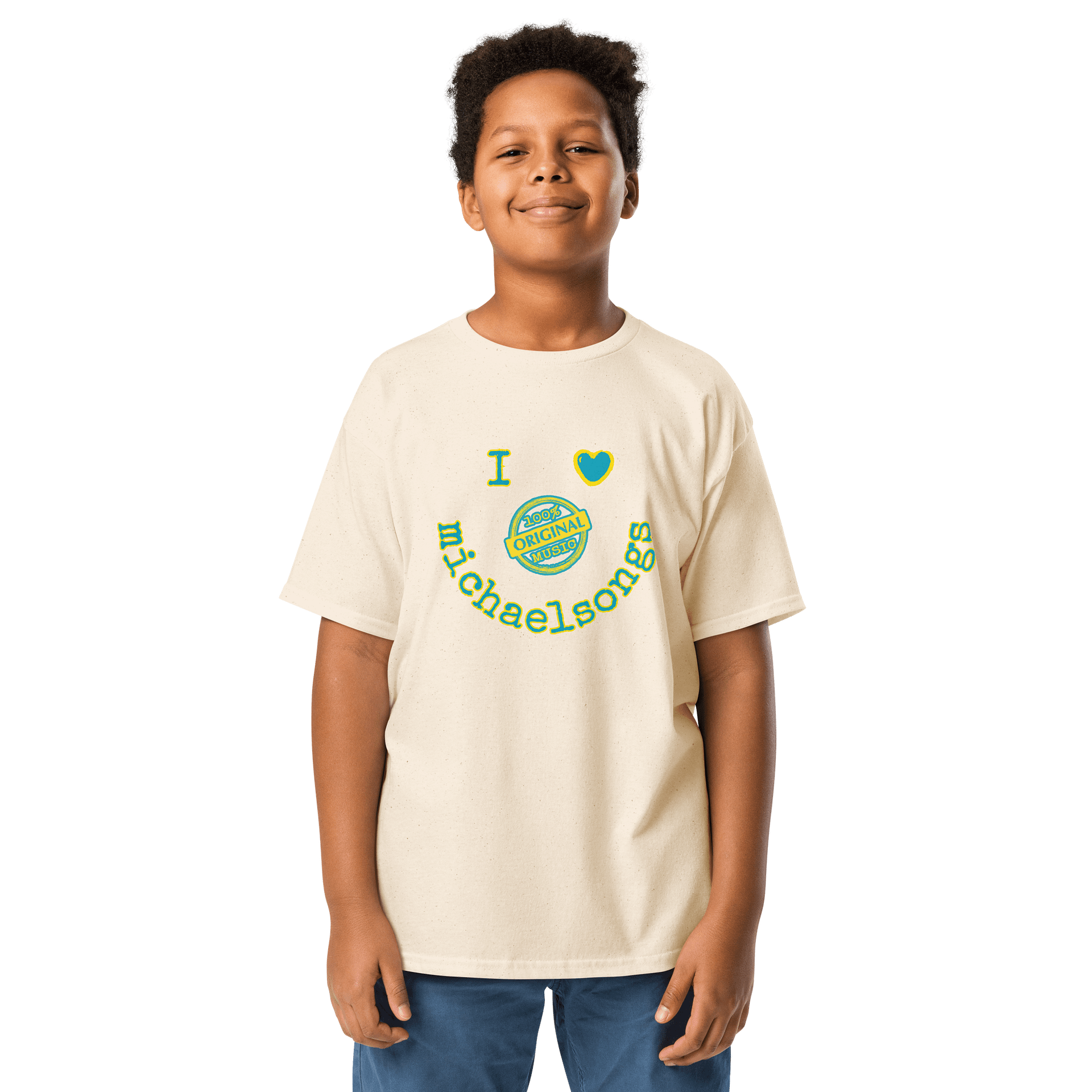NEW!! youth-sized tee with smiley logo product image (2)