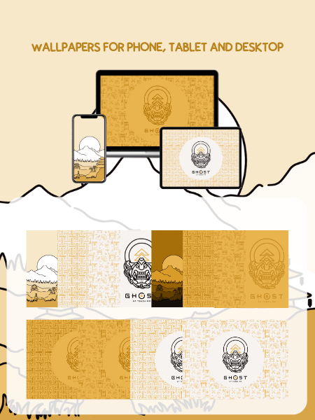Ghost of Tsushima Gold Phone Theme product image (3)