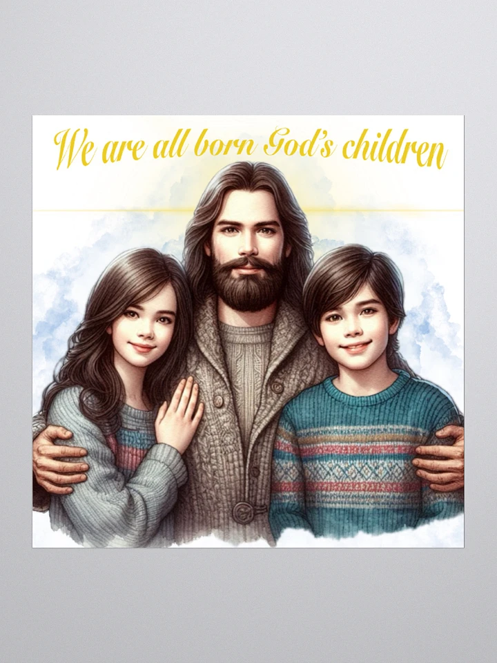 We are all born God's children - Sticker product image (1)