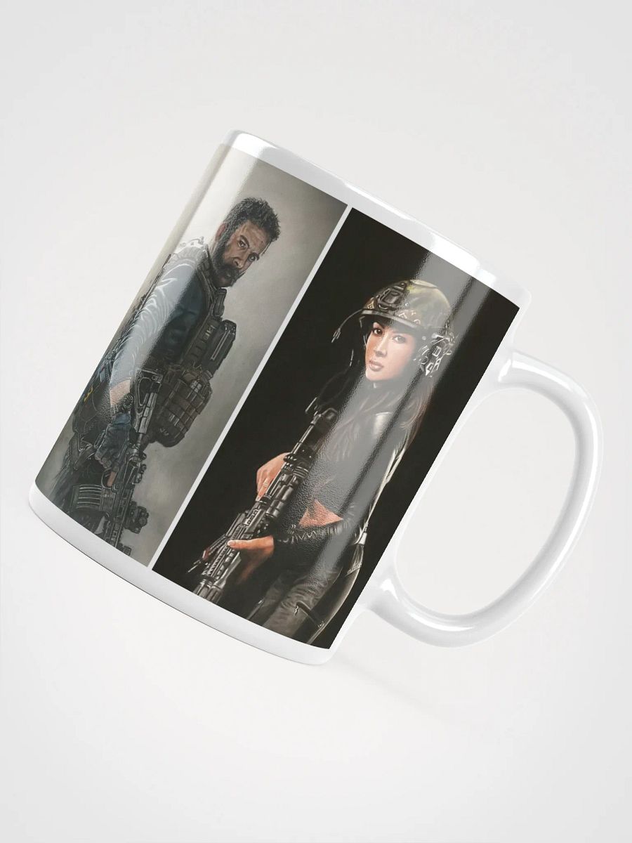 Got Your Six – Tactical Character Pastel Portrait Mug (11 oz) product image (4)