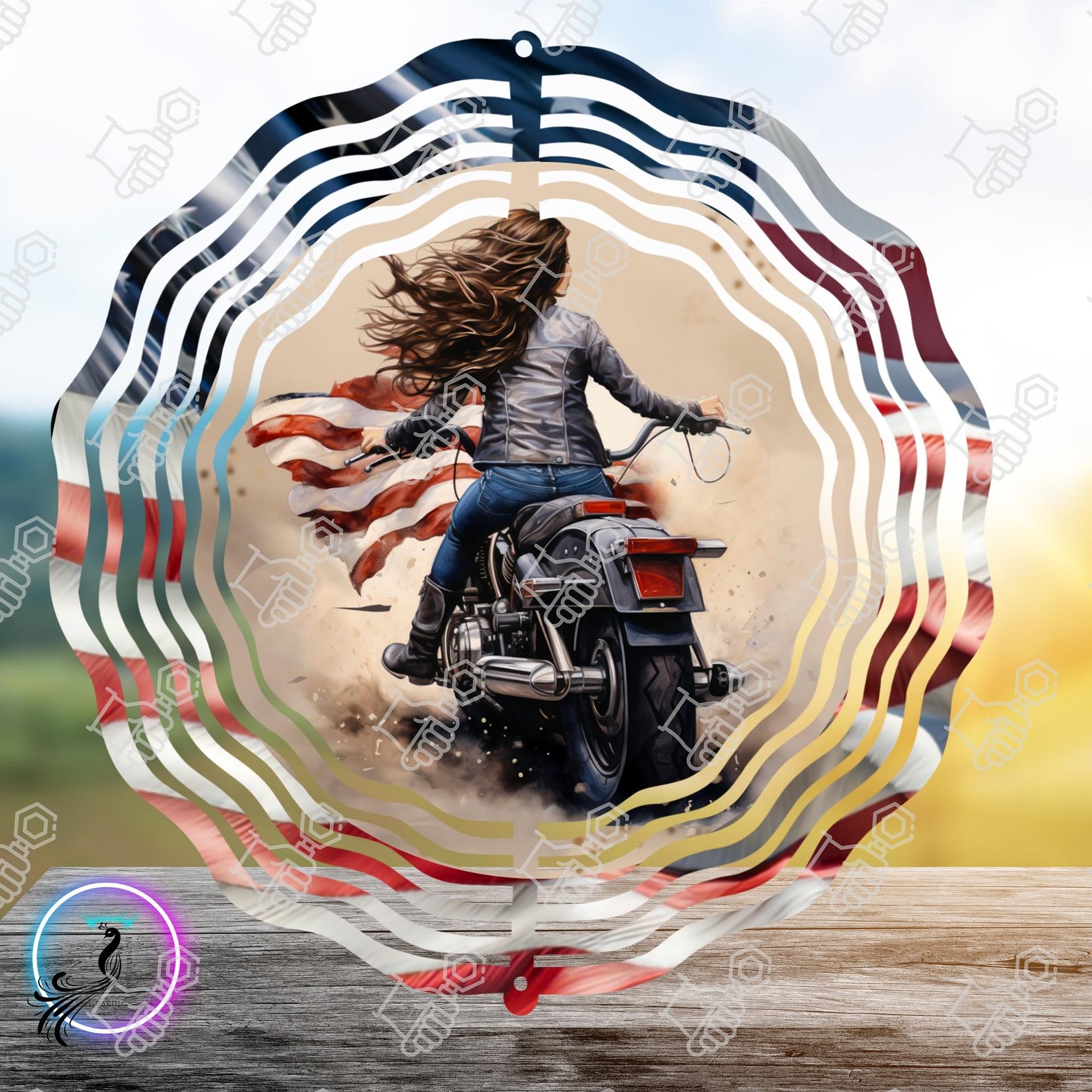 Born to Ride Wind Spinner product image (2)