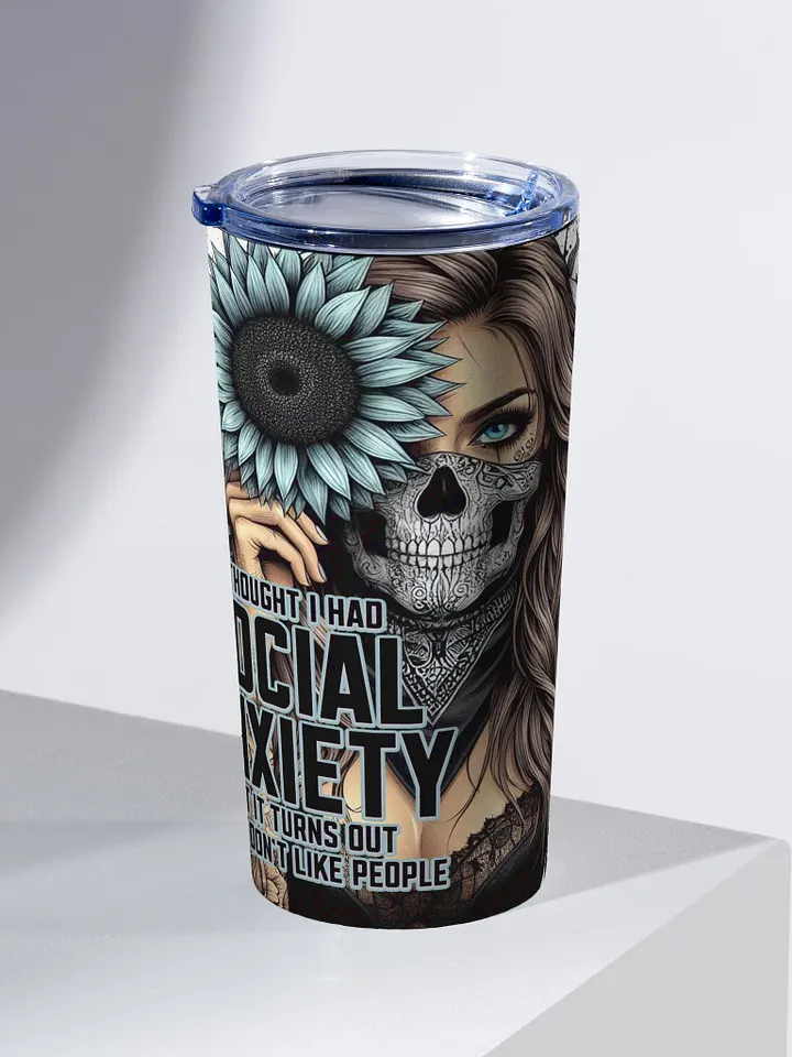 Social Anxiety Sunflower Tumbler product image (2)