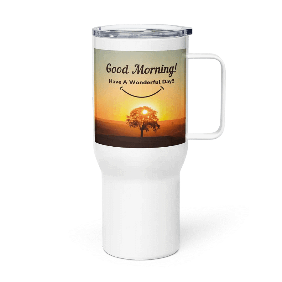 Smiling Sunrise Stainless Steel Travel Mug product image (3)