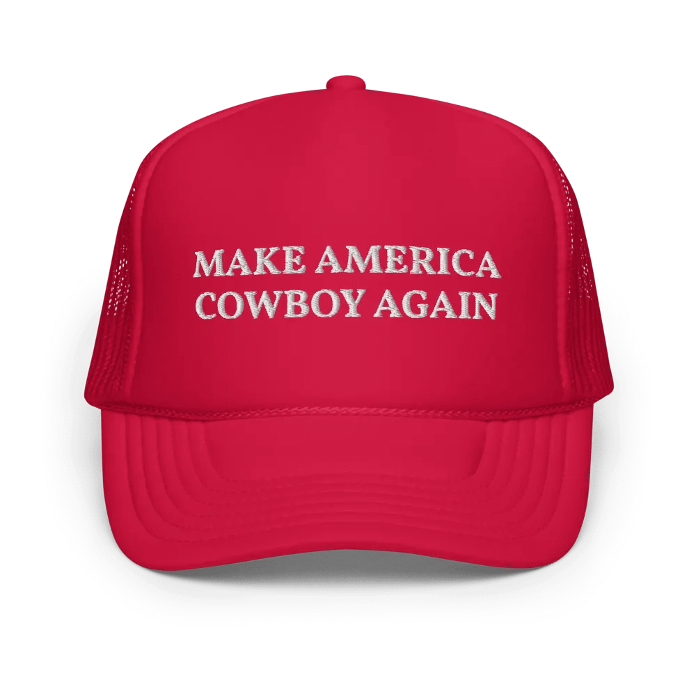 Make America Cowboy Again - Embroidered Trucker Cap product image (1)