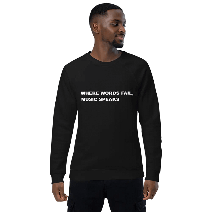 MUSIC SPEAKS SWEATSHIRT in black product image (1)