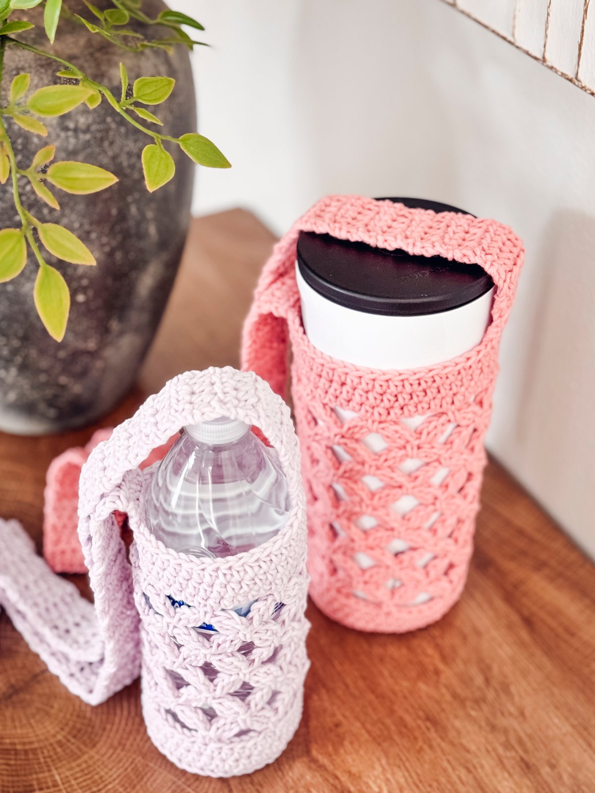 Circle Leaf Crochet Water Bottle Holder Pattern product image (6)