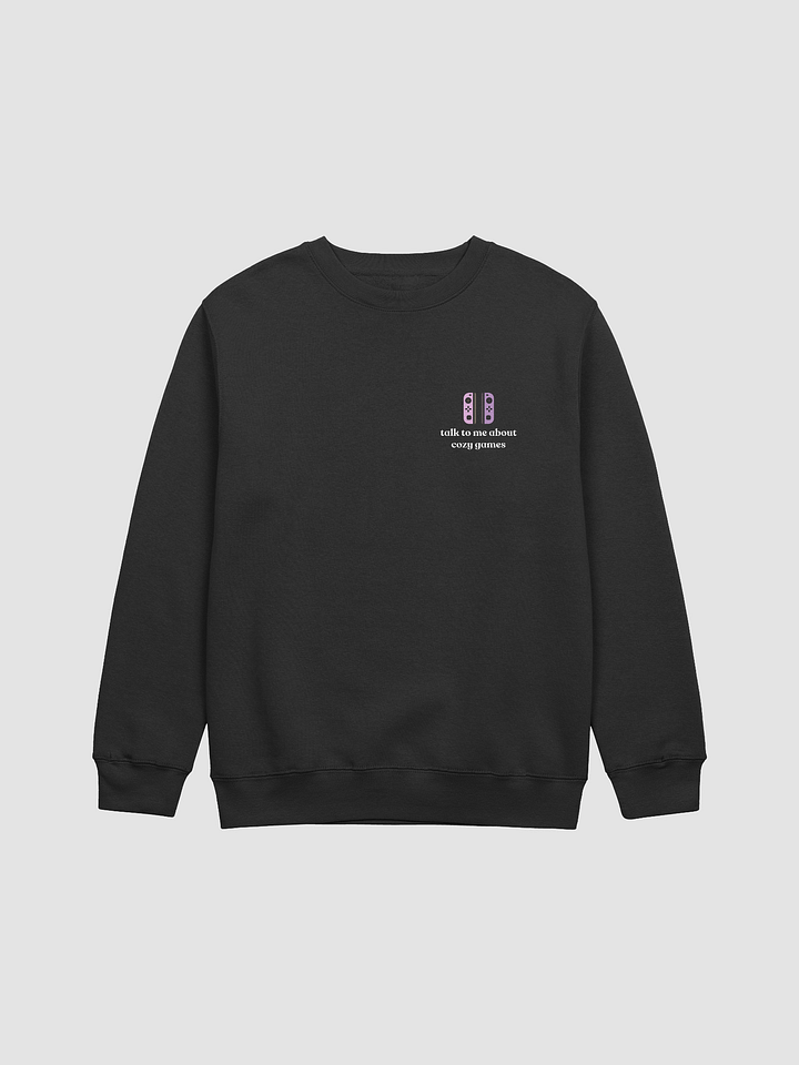 Talk to me about cozy games sweater, white product image (1)