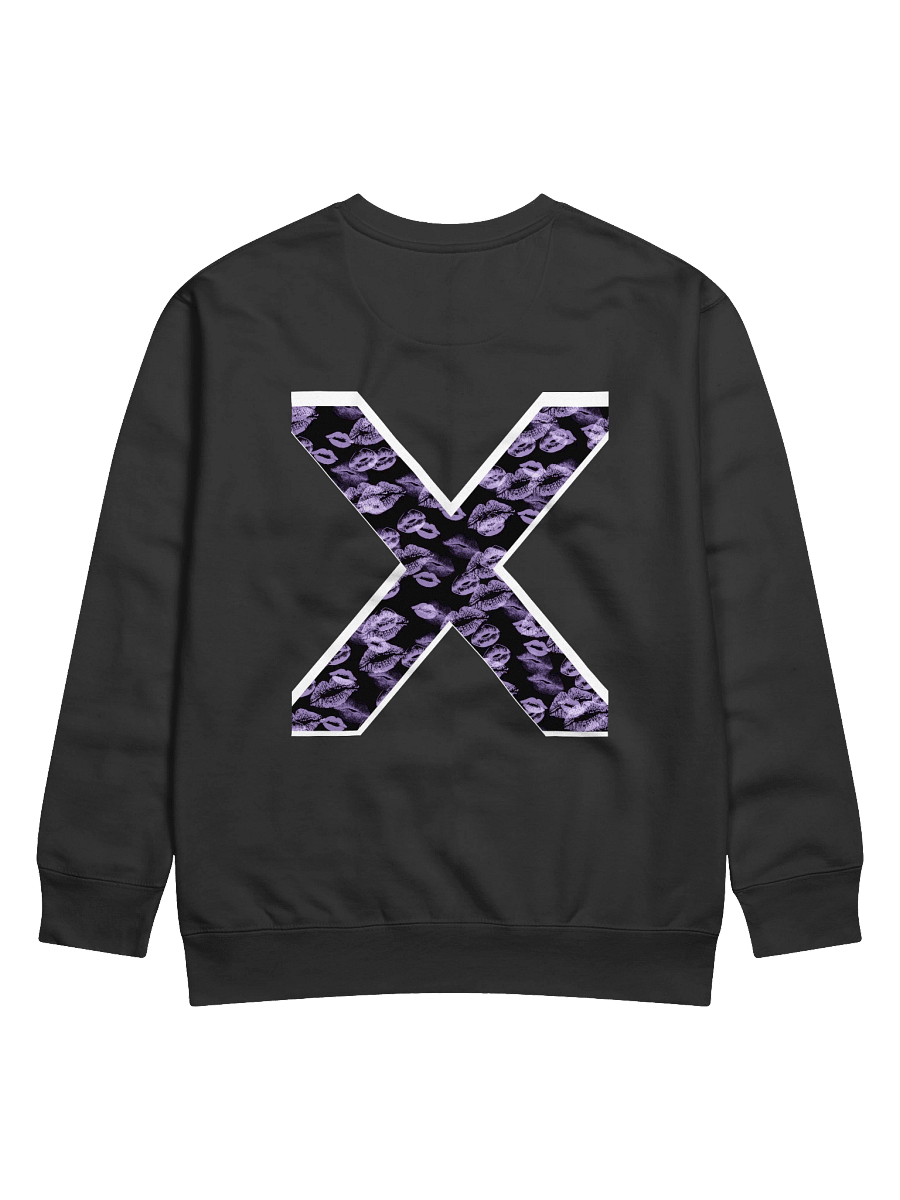 Black X Lilac Lipstick Kisses | Crewneck product image (1)