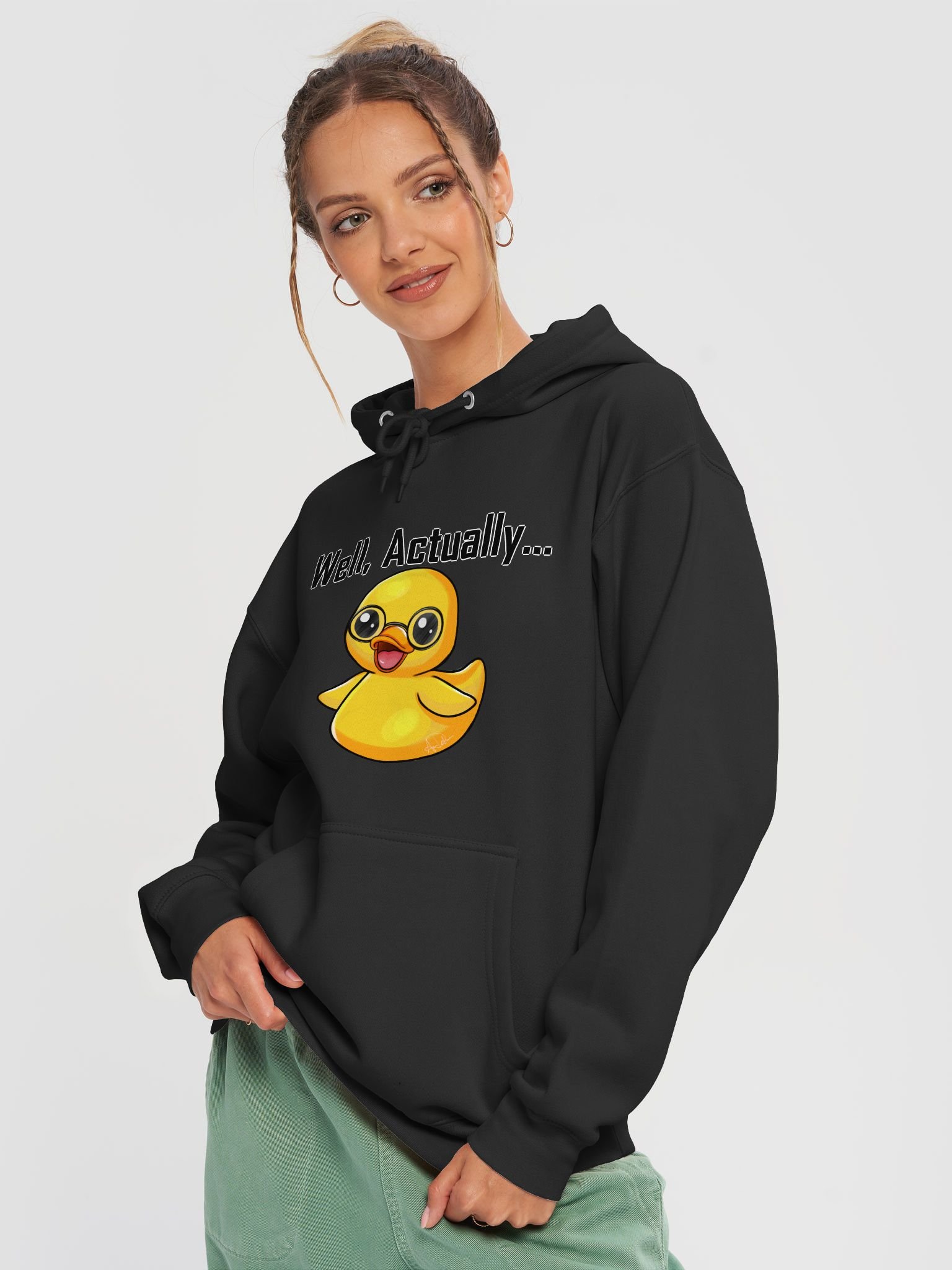 Well, Actually... DuckyHexes Premium Hoodie product image (7)
