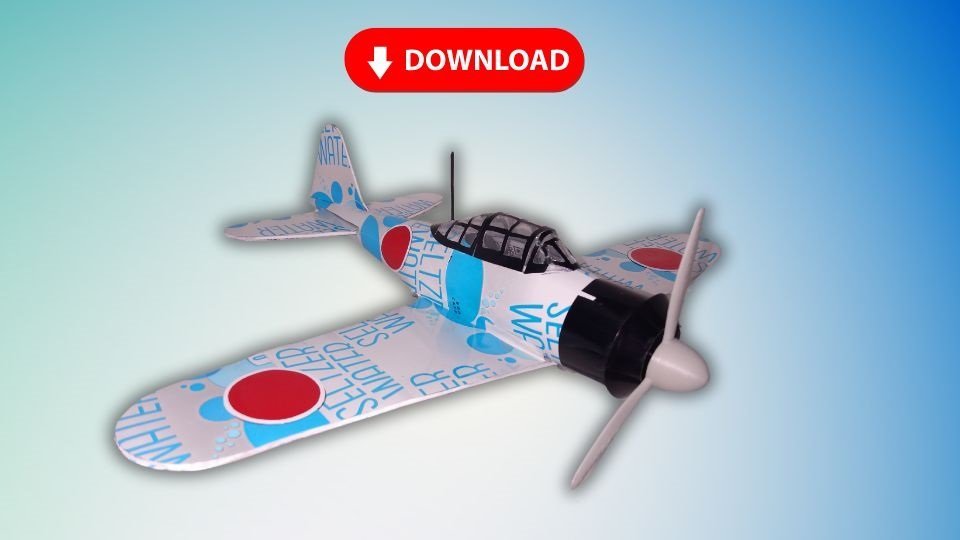 Soda Can Airplane AGM5 Zero DIGITAL plans product image (1)