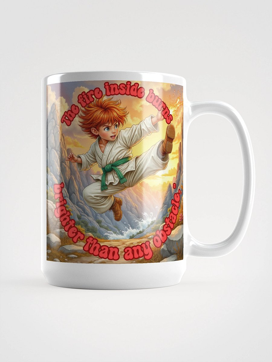 The Fire Inside – Motivational Martial Arts Mug (Double-Sided) product image (1)