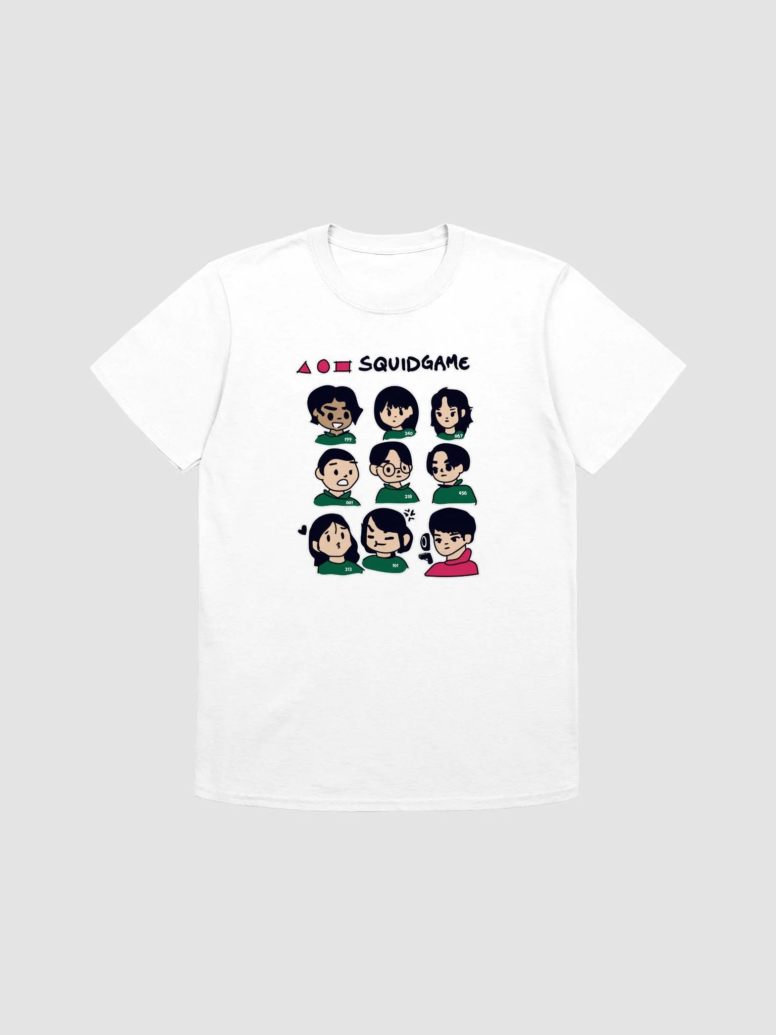 SQUIDGAME Unisex Cartoon T-Shirt product image (1)