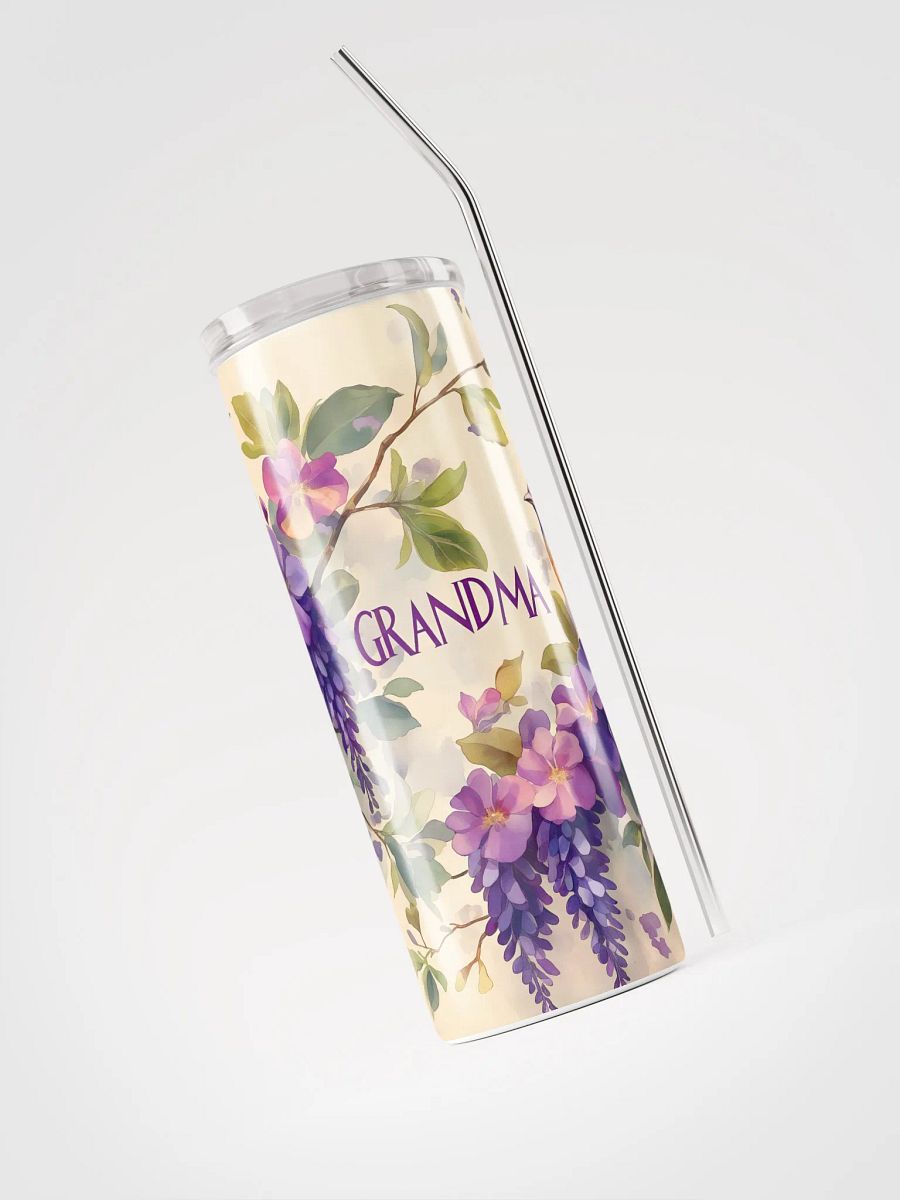 Grandma's Garden Stainless Steel Tumbler product image (9)