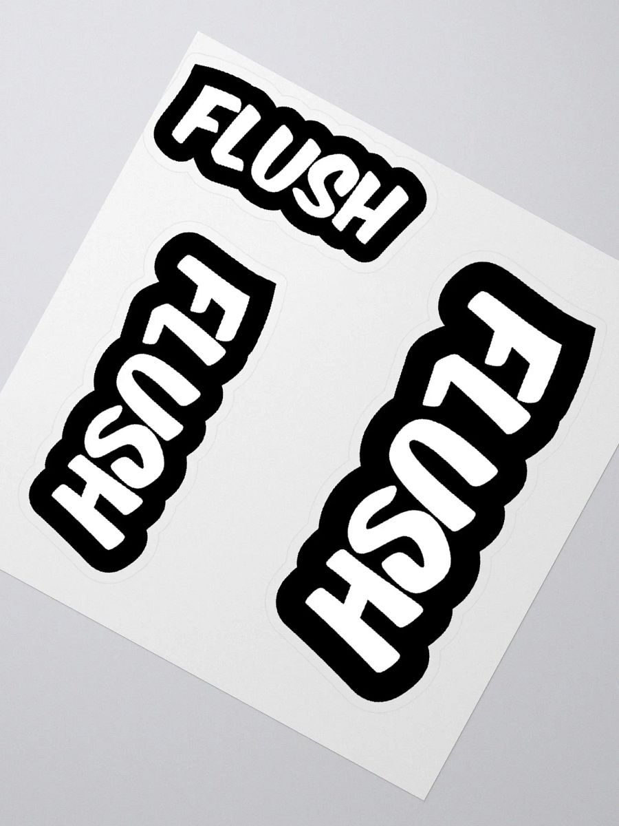 FLUSH 3 pack Kiss-cut stickers product image (2)