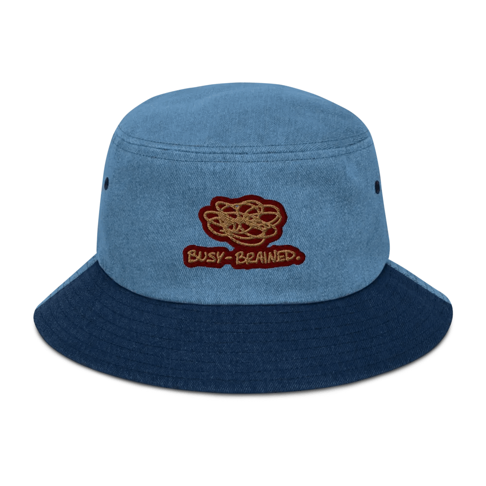 BUSY-BRAINED (rust) denim bucket hat product image (5)