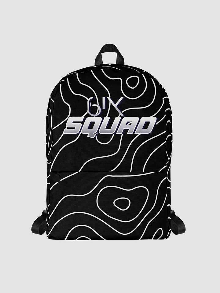 6ix Squad Backpack - Black & White Topography product image (1)