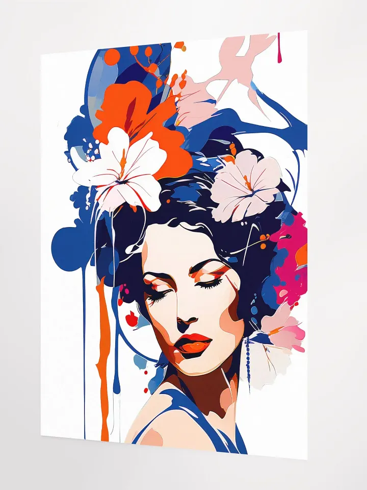 Abstract Woman v5 - Vintage Style Poster - Girly - Medium Size 18x24 Inches product image (2)