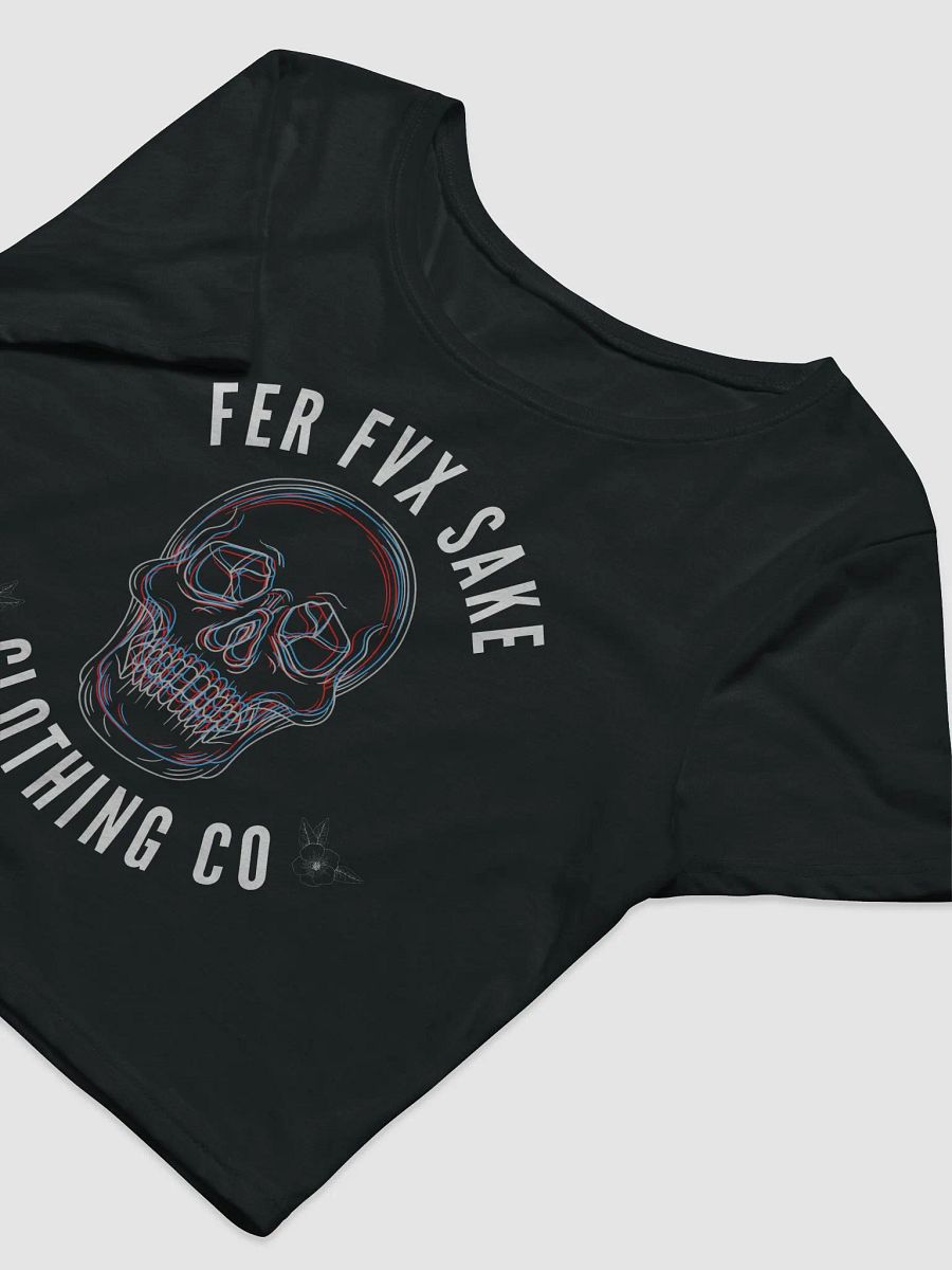 FFS 3D Skull Women's Cropped T-Shirt product image (3)