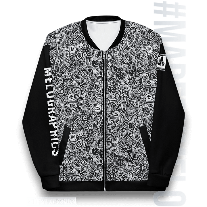 Dark Space Scribble - Ultimate Bomber Jacket | #MadeByMELO product image (1)