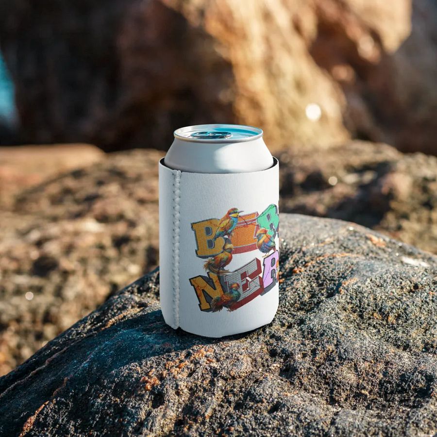 Bird Nerd Colorful Can Cooler product image (8)