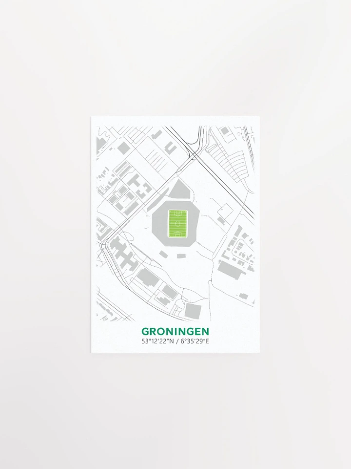 Groningen Stadium Map Design Poster product image (1)