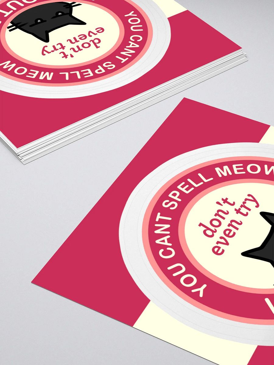 You Can't Spell Meow WITHOUT ME Sticker product image (4)