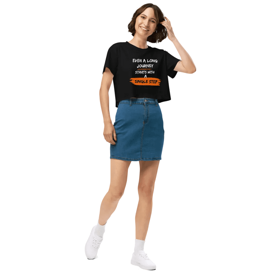 Women's Premium Crop Top with Chinese Proverb product image (3)