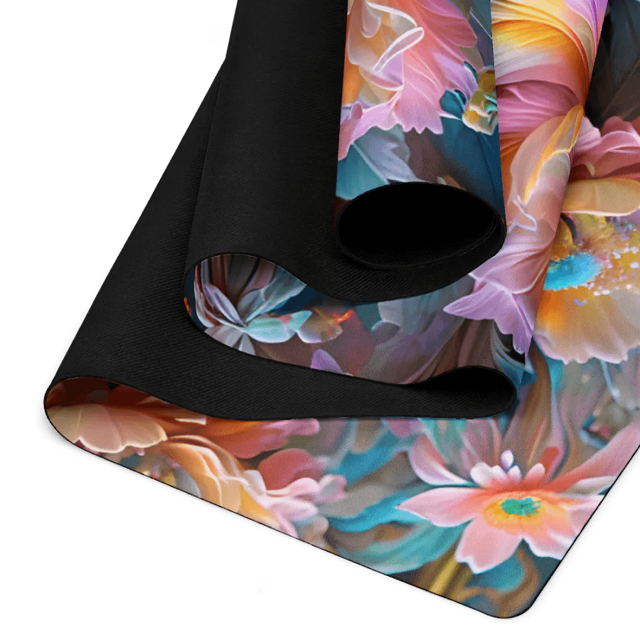 Iridescent Flowers Yoga Mat product image (4)