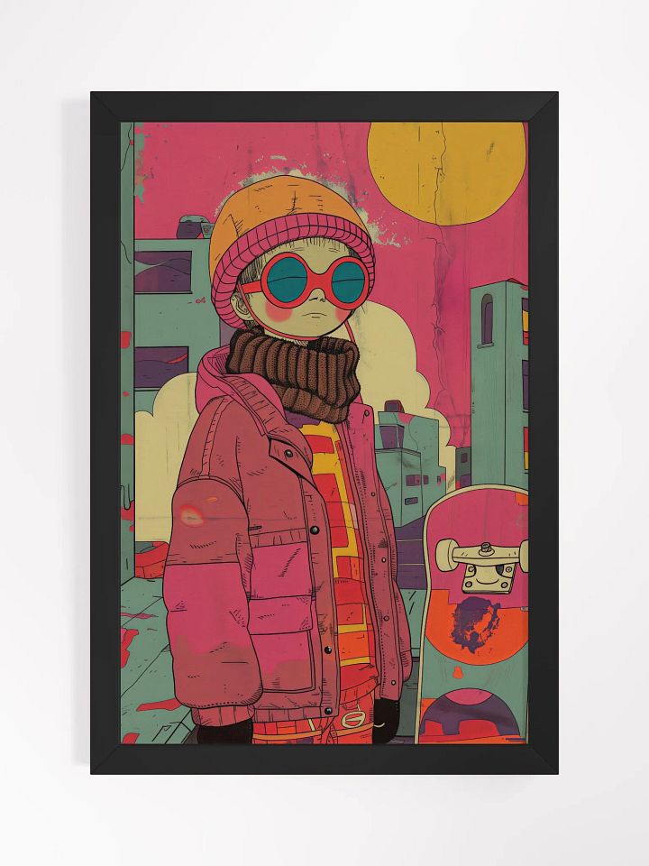 Urban Winter Vibes Pop Art Poster - Framed product image (2)