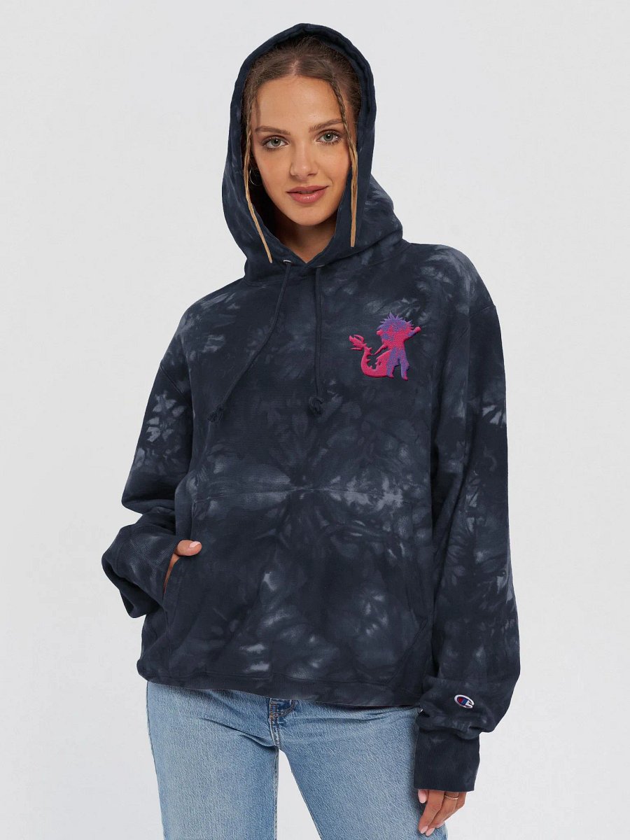 Navy Evolved Champion Tie-Dye Hoodie product image (5)