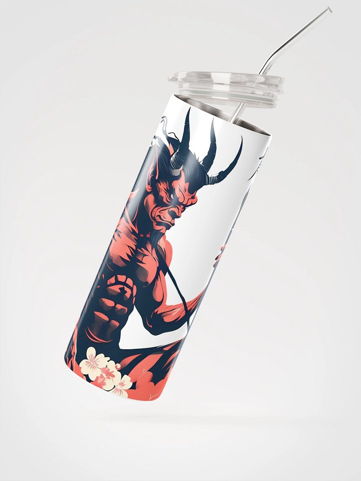 Fiery Oni Demon Art - Bold Japanese Folklore Design Stainless Steel Tumbler product image (2)