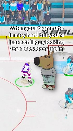 Just a chill guy (chel guy) #chillguy #nhl25 #easports #nhl #hockey #explorepage