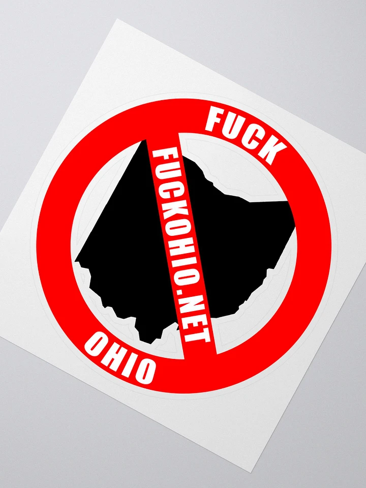 Fuck ohio Cutout Sticker Black product image (2)