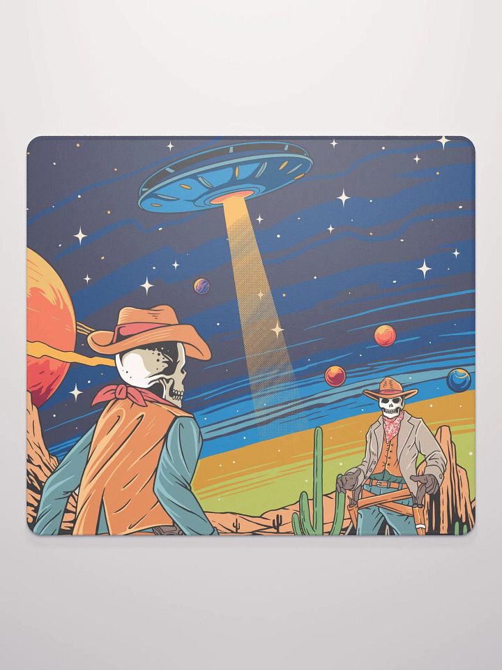 Skeleton Space Cowboys Gaming Mouse Pad product image (2)