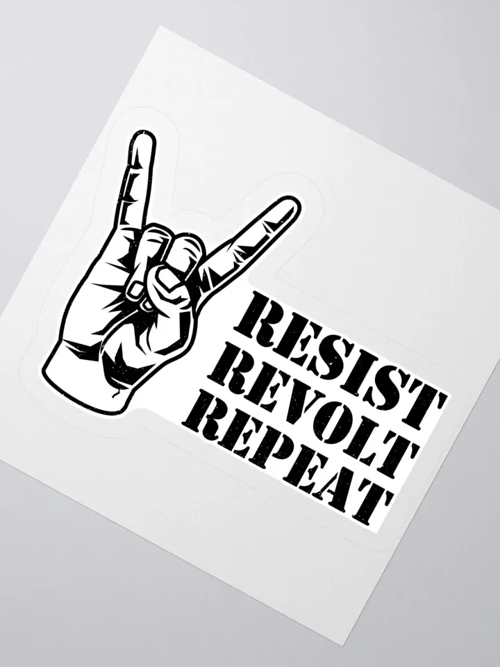 Rock On! Resist Revolt Repeat Sticker product image (6)