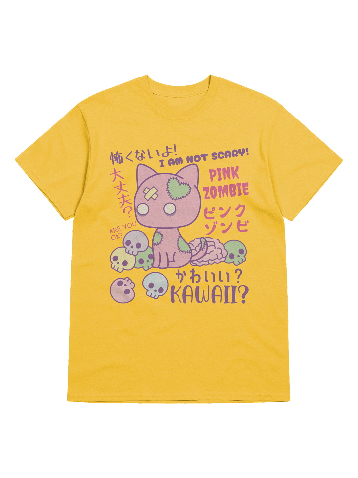 Pink Zombie Kitty - Unisex Adult Heavyweight T-shirt product image (1)
