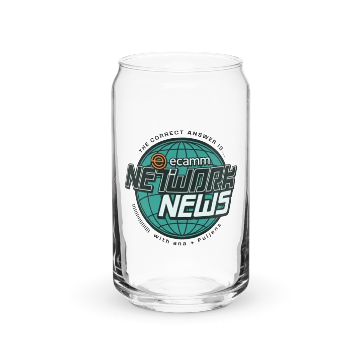 Ecamm Network News 16oz Glass product image (2)