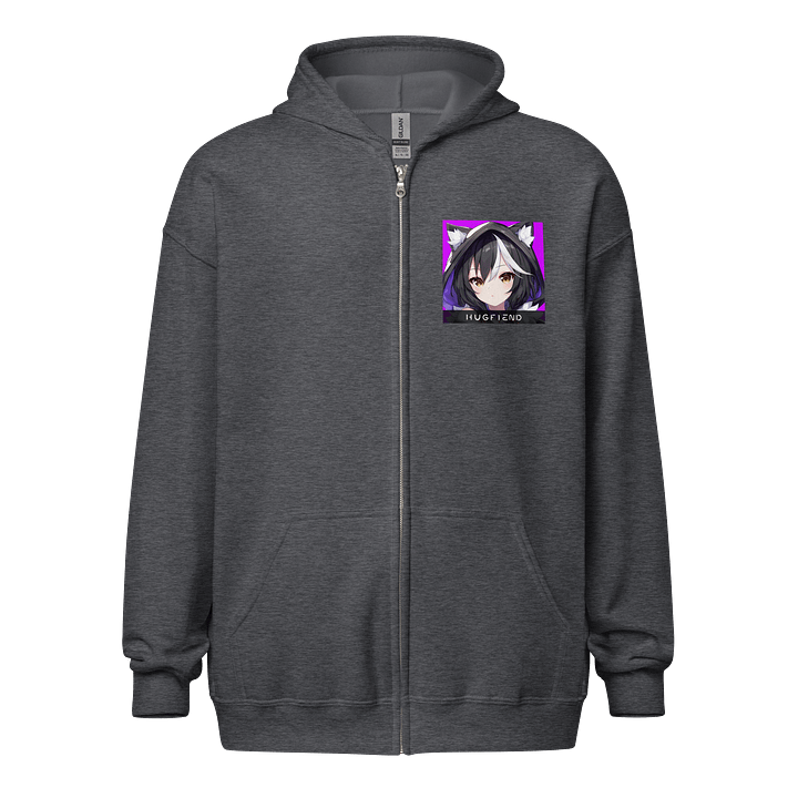 Hugkai: Ube Rail Front/Back Design Zip Hoodie product image (1)