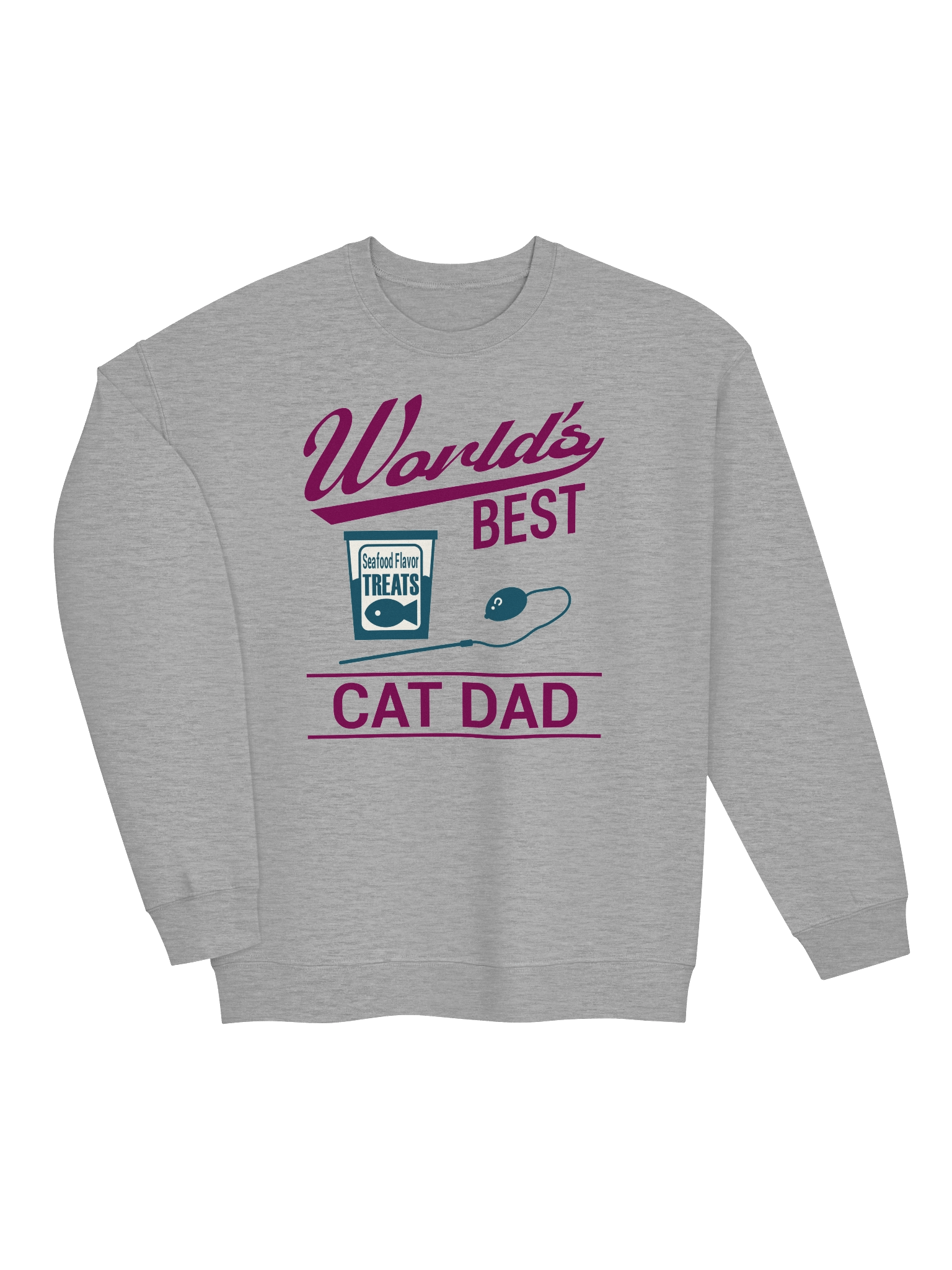 World's Best Cat Dad - Unisex Adult Sweatshirt product image (3)