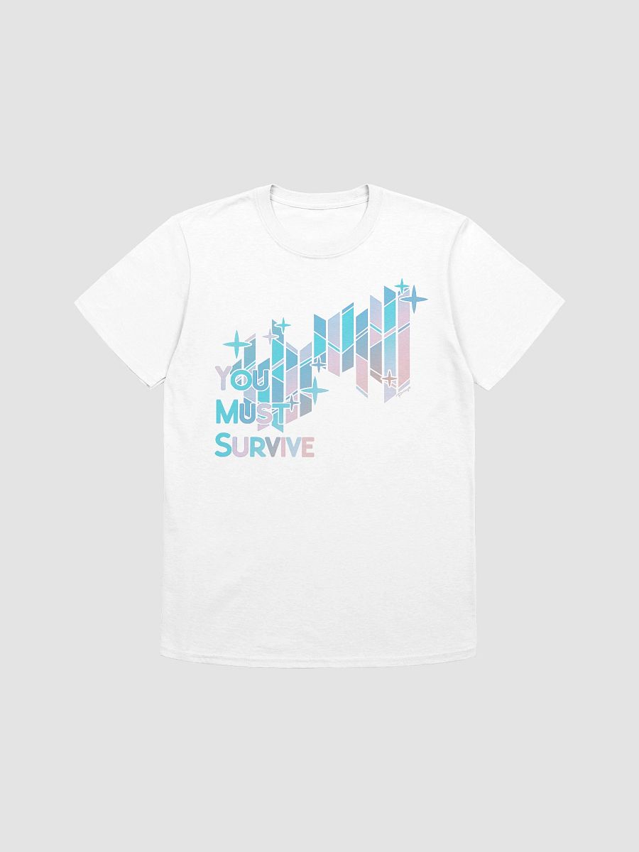 "YOU MUST SURVIVE" Stained Glass T-Shirt (White) product image (1)