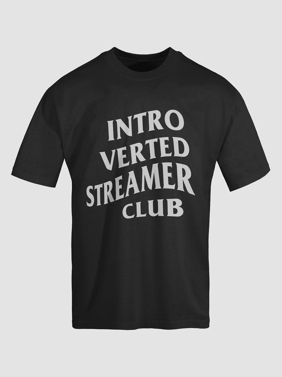 Introverted Streamer Club "B&W" Oversized Tee product image (5)