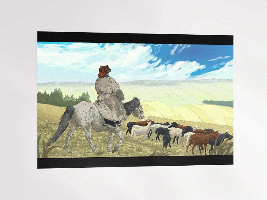Mongolian Nomad matte poster product image (4)
