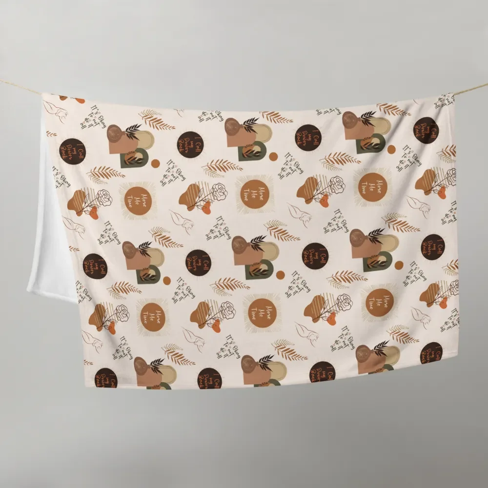 Aesthetic Menopause Self-Care Quotes Blanket product image (12)