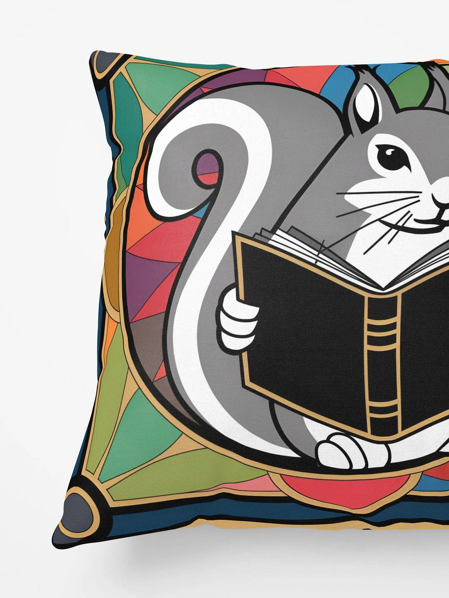 Comfy Pillow: Pooky Reading in Front of stained glass product image (3)