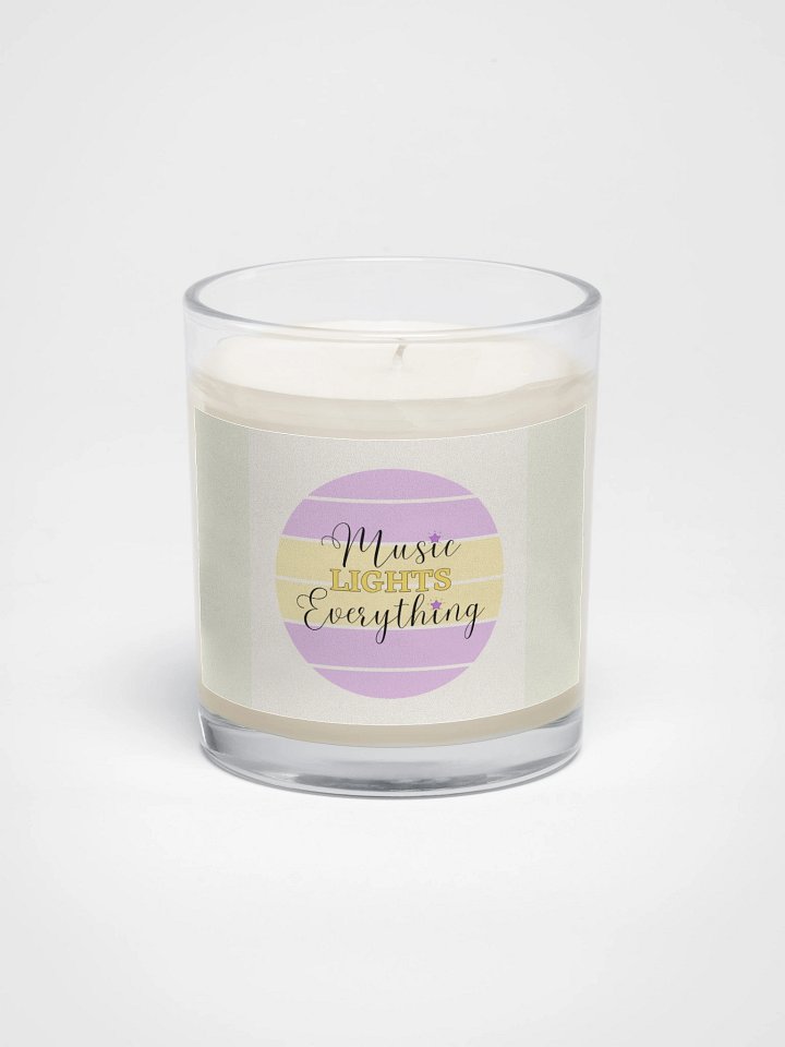 MUSIC LIGHTS EVERYTHING Soy Wax Candle product image (1)
