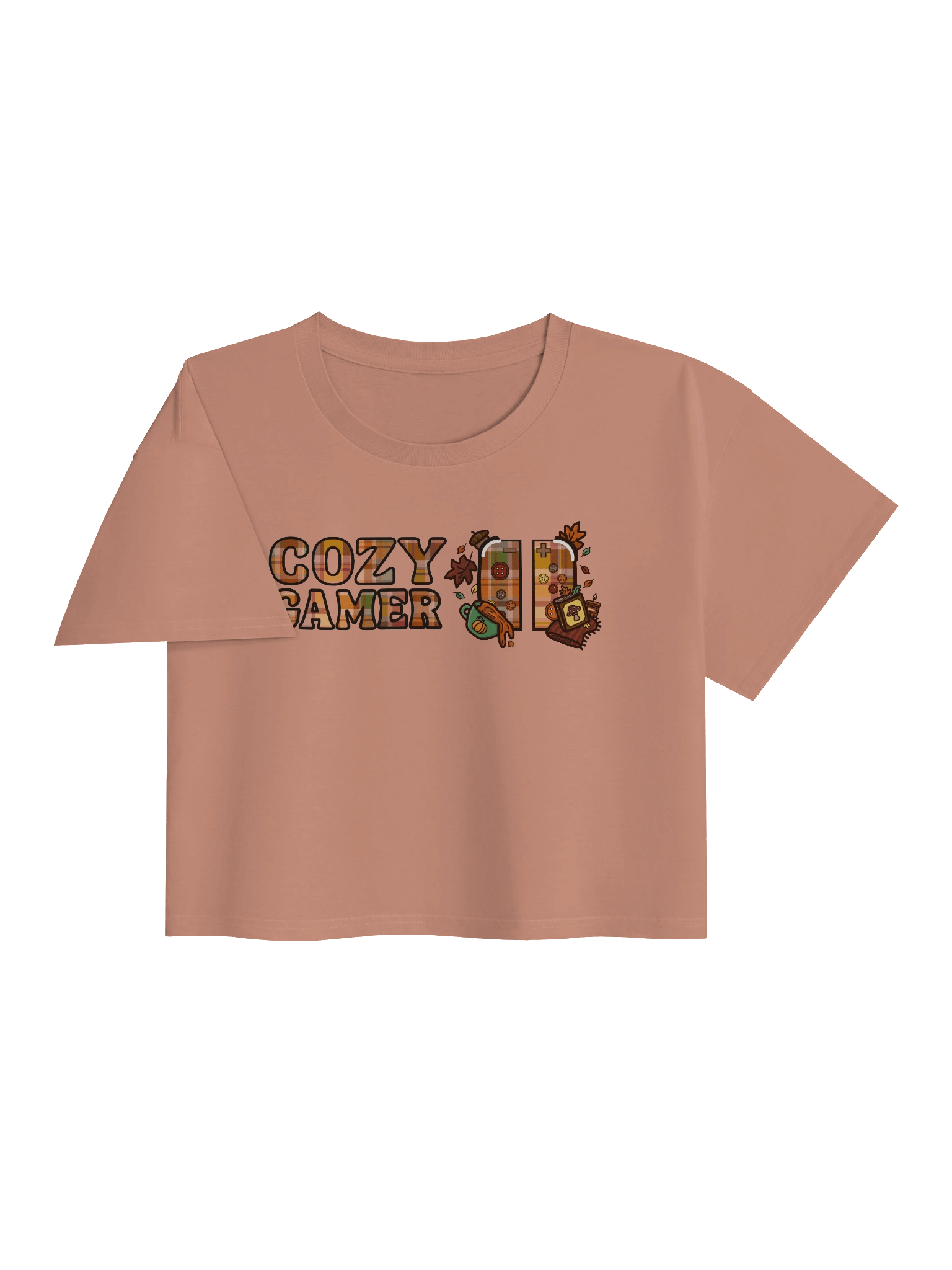 Plaid Cozy Gamer Controller Crop Top product image (4)