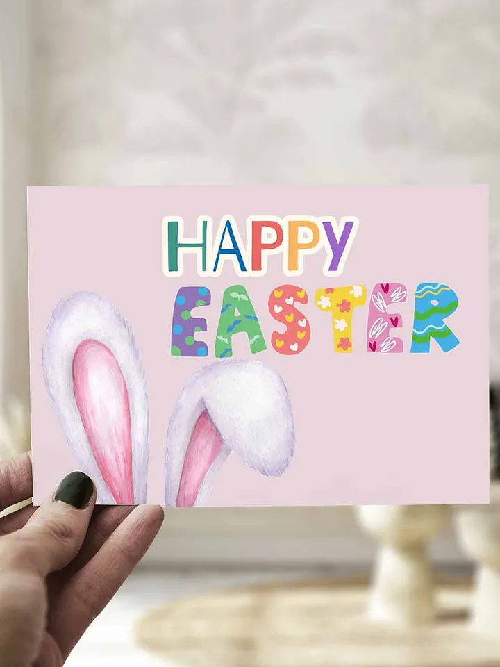Cute Happy Easter Greeting Card product image (1)