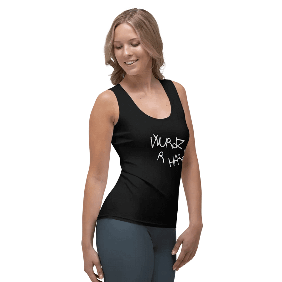 Wurds r Hard Ladies tank product image (4)