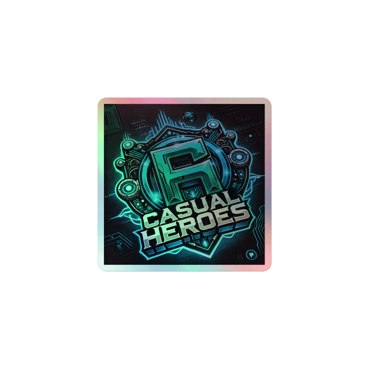 Holographic Casual Heroes Emblem Sticker Set product image (1)