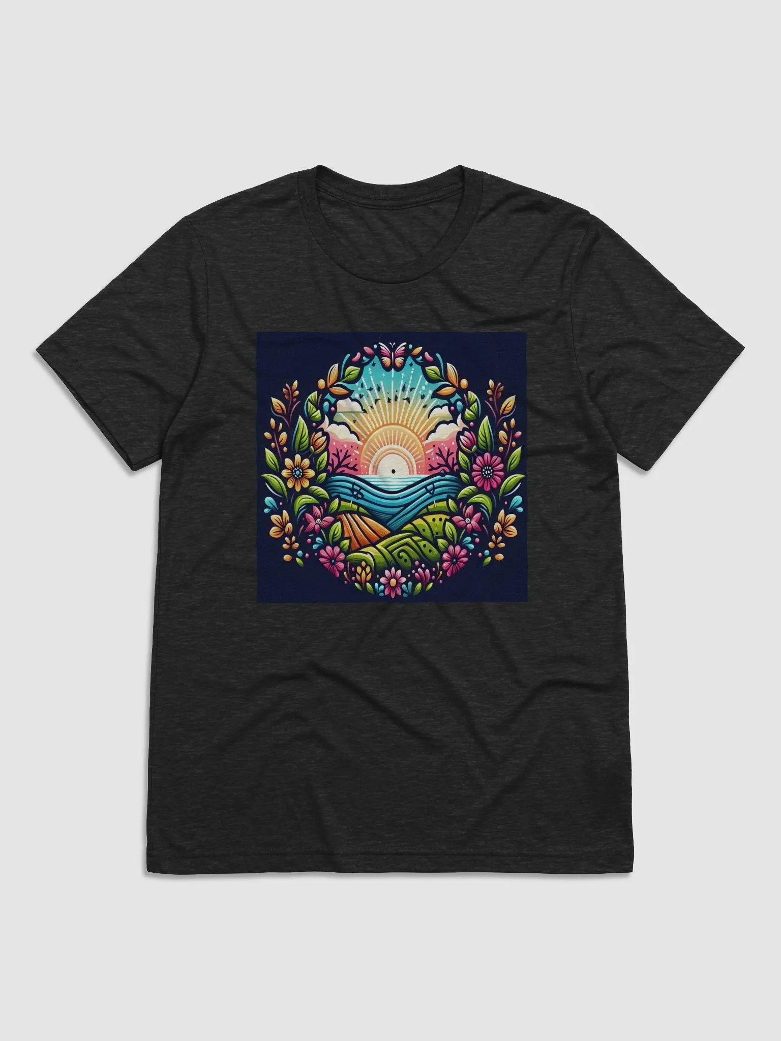 Whimsical Sunrise Fields T-Shirt product image (1)